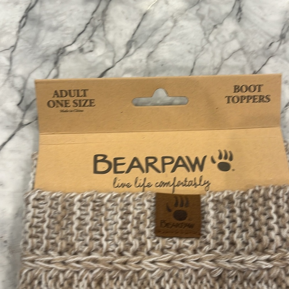 Bearpaw Knit Boot Toppers - - Picture 2 of 3